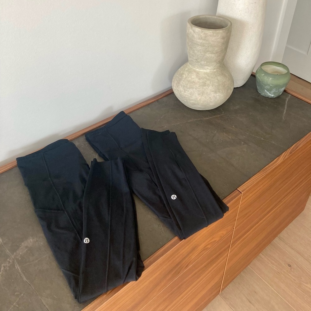 Bundle of 2 new Lululemon fast and free 25”